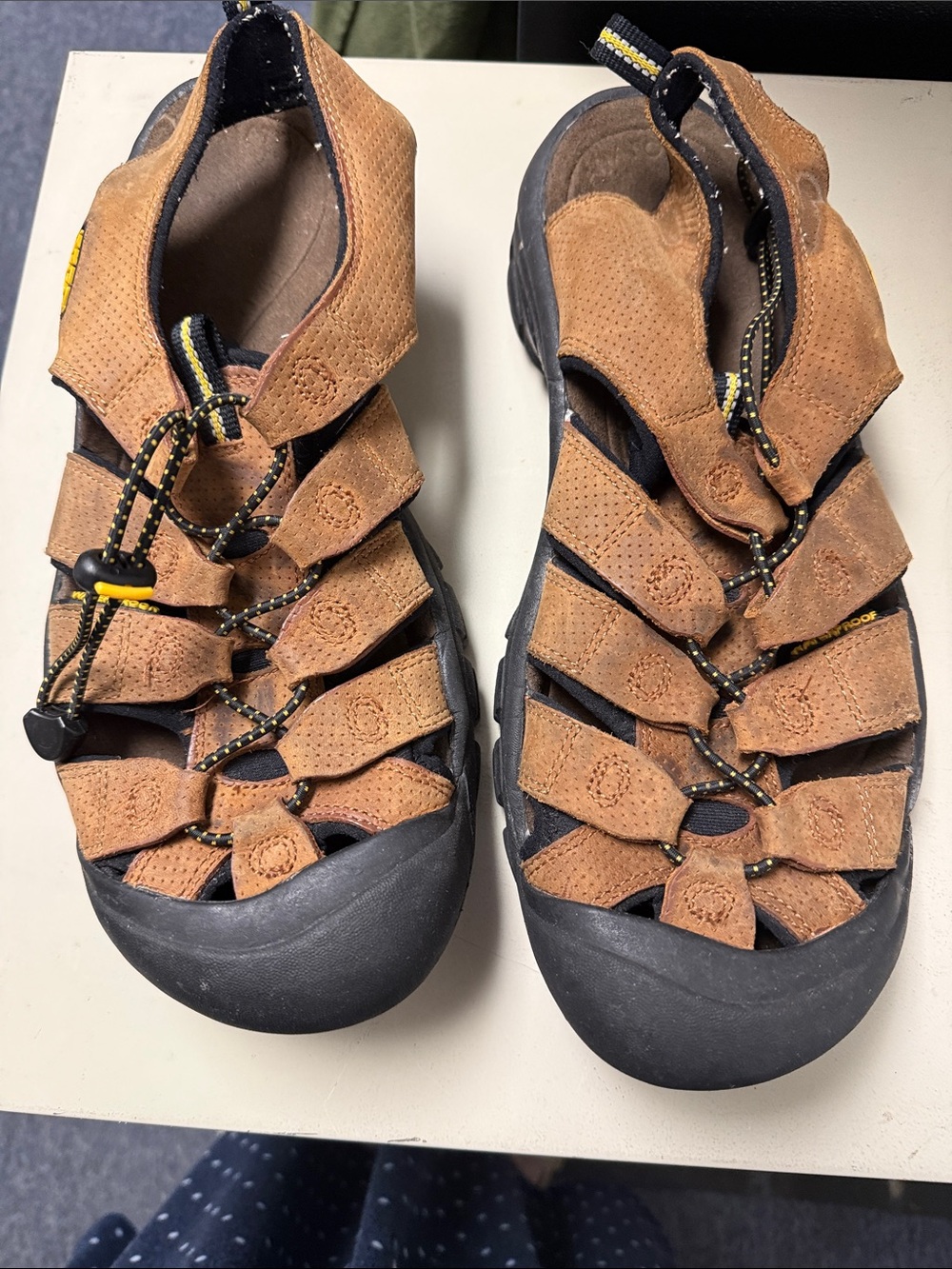 Keen Brown Leather Closed-Toe Outdoor Sandals